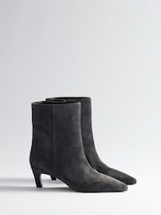 Graues Wildleder - The Set Premium Chisel Ankle Boots - Bild 1 von 3
