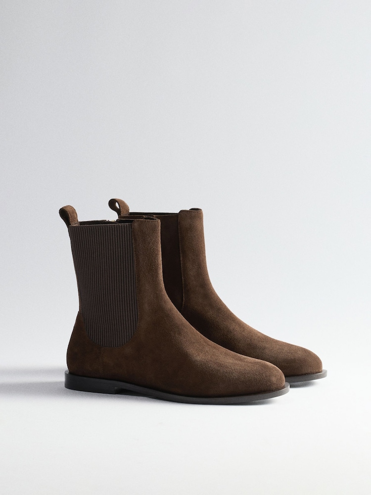 棕色 - The Set Premium Chelsea Ankle Boots - 圖片 1，共 1