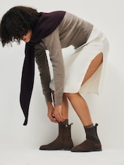 The Set Premium Chelsea Ankle Boots Brown - Image 3 of 6