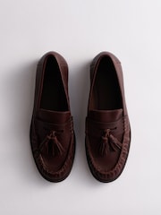 Қоңыр - The Set Tassel Ruched Loafers - 7суретінің 1 суреті