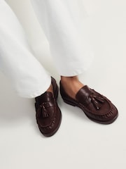 Қоңыр - The Set Tassel Ruched Loafers - 7суретінің 2 суреті
