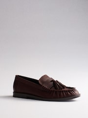 Қоңыр - The Set Tassel Ruched Loafers - 7суретінің 5 суреті