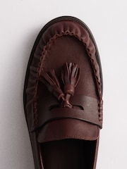 Қоңыр - The Set Tassel Ruched Loafers - 7суретінің 7 суреті