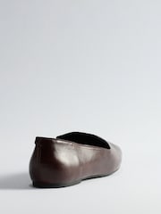 The Set Clean Square Toe Loafer Burgundy Red - Image 2 of 3