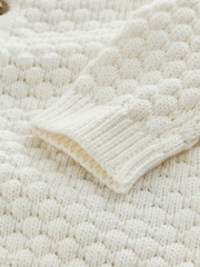 White Knitted Cardigan and Leggings Baby Set (0mths-2yrs) - Image 8 of 9