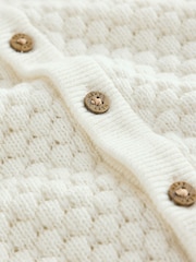 White Knitted Cardigan and Leggings Baby Set (0mths-2yrs) - Image 9 of 9