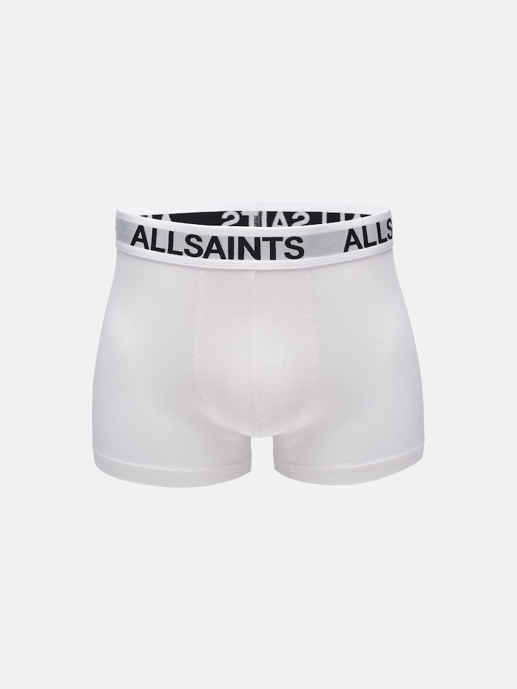 AllSaints White Trunk Boxer Briefs With Contour Pouch 3 Pack - Image 2 of 5