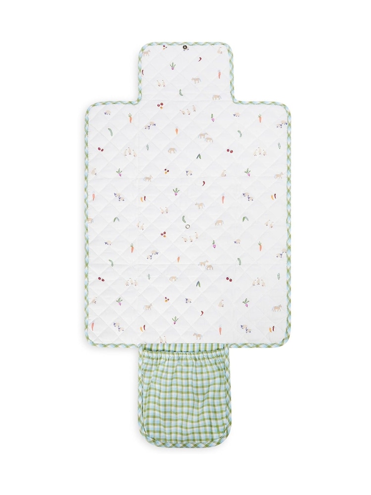 Avery Row Greenhouse Gingham Travel Changing Mat - Image 6 of 6