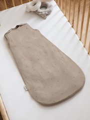 The Little Green Sheep Truffle Rice Print Jersey 1.0 Tog Baby Sleeping Bag - Image 4 of 5