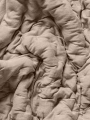 The Little Green Sheep Truffle Dimple Quilt Blanket - Image 2 of 4