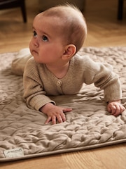 The Little Green Sheep Truffle Dimple Quilt Blanket - Image 3 of 4