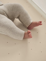 The Little Green Sheep 2 Pack Linen Rice Print Crib Sheets - Image 2 of 4