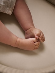 The Little Green Sheep 2 Pack Truffle Moses Basket Sheets - Image 2 of 4