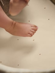 The Little Green Sheep 2 Pack Linen Rice Print Moses Basket Sheets - Image 2 of 4