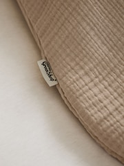 The Little Green Sheep Truffle Muslin 2.5 Tog Baby Sleeping Bag - Image 3 of 5