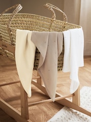 The Little Green Sheep 3 Pack Rice Print Muslins - Image 1 of 2