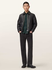 AllSaints Blue Gleason Long Sleeve Shirt - Image 5 of 6