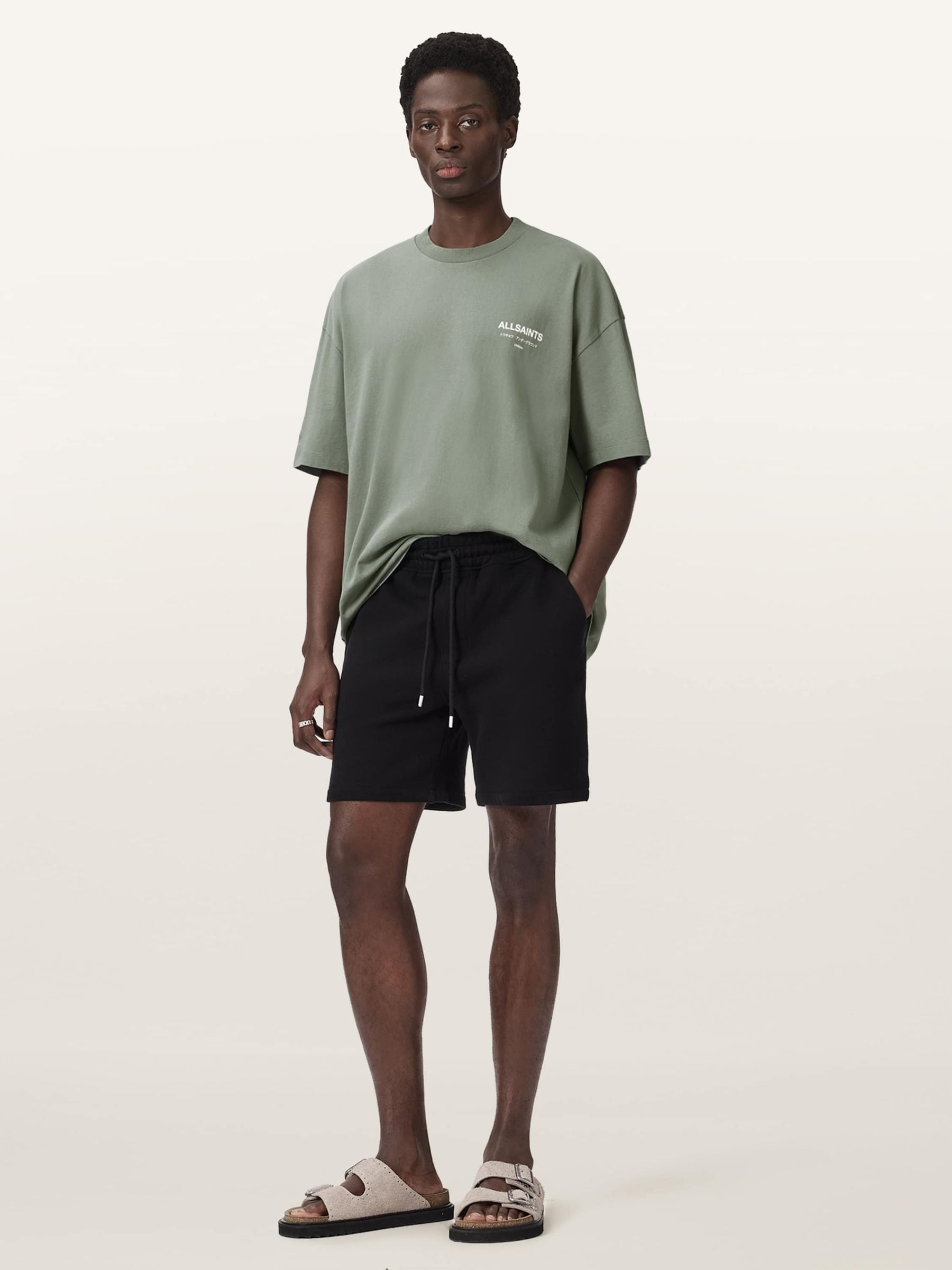 Comprar Verde primaveril - Camiseta oversized de algodão com gola