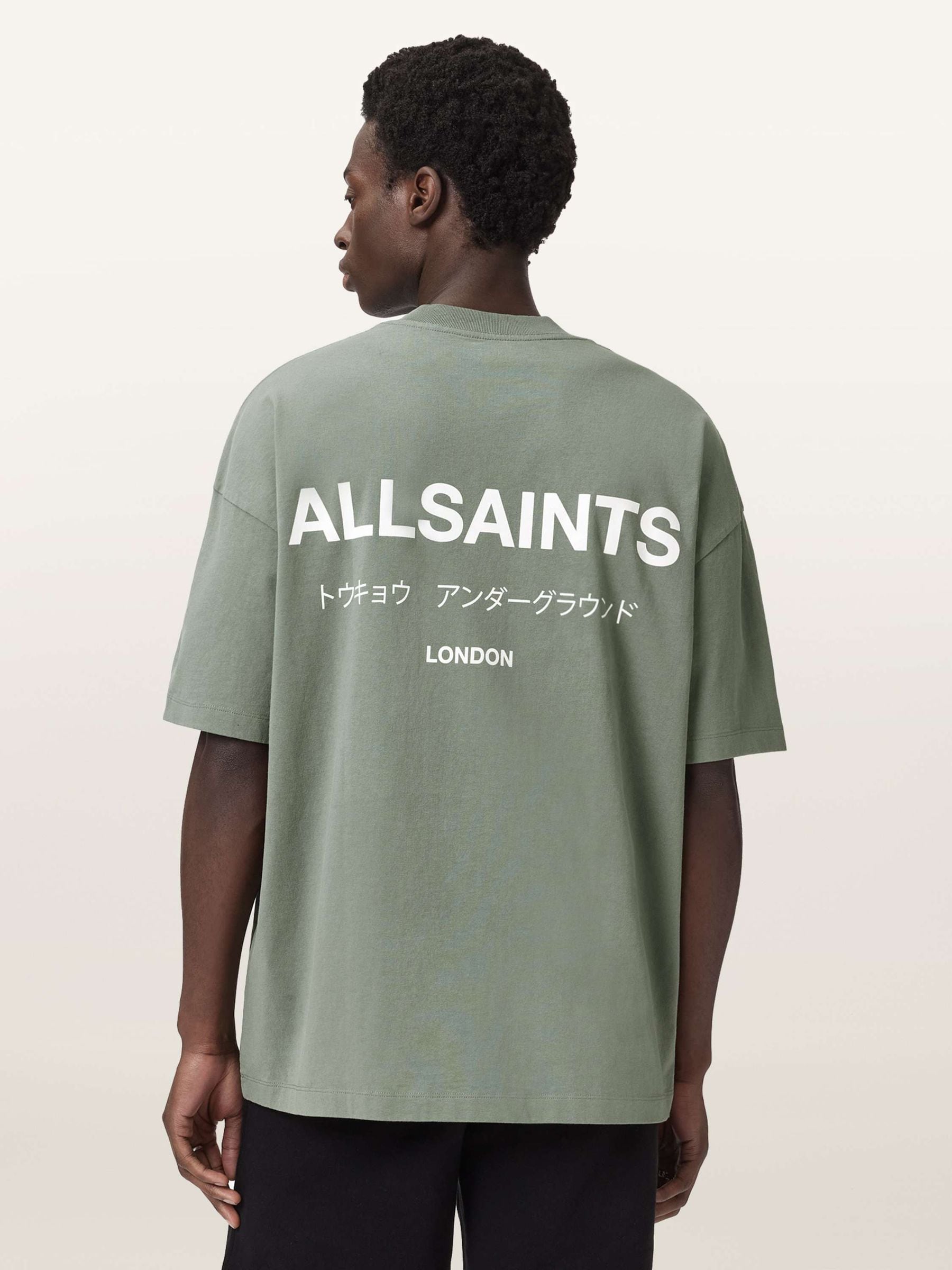 Comprar Verde primaveril - Camiseta oversized de algodão com gola