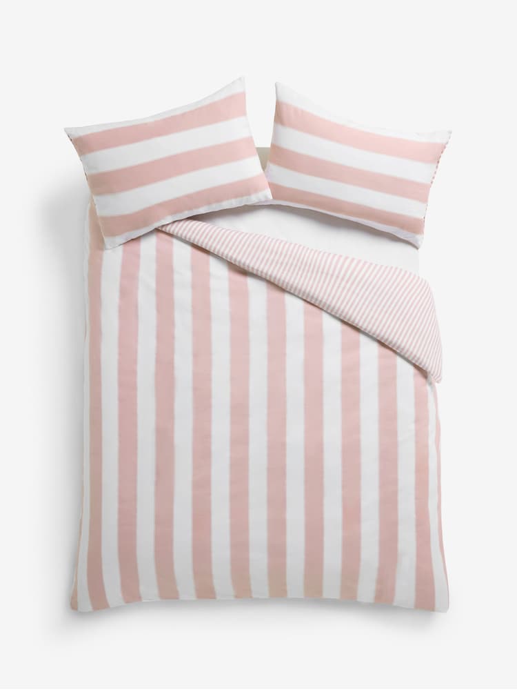 2 Pack Pink Duvet Cover and Pillowcase Set - Image 1 of 4 2 Pack Pink Duvet Cover and Pillowcase Set - Image 1 of 4