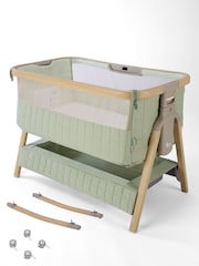 Tutti Bambini Drifted Oak Eucalyptus CoZee Sense Bedside Crib - Image 1 of 7