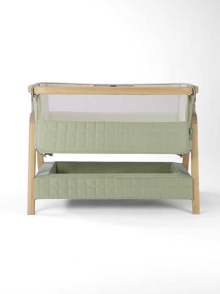 Tutti Bambini Drifted Oak Eucalyptus CoZee Sense Bedside Crib - Image 2 of 7