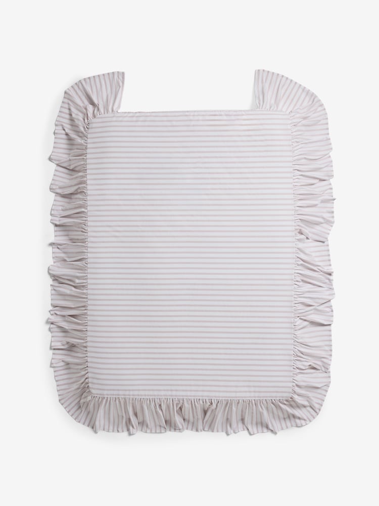 Pink Stripe Frill Valance - Image 3 of 3 Pink Stripe Frill Valance - Image 3 of 3