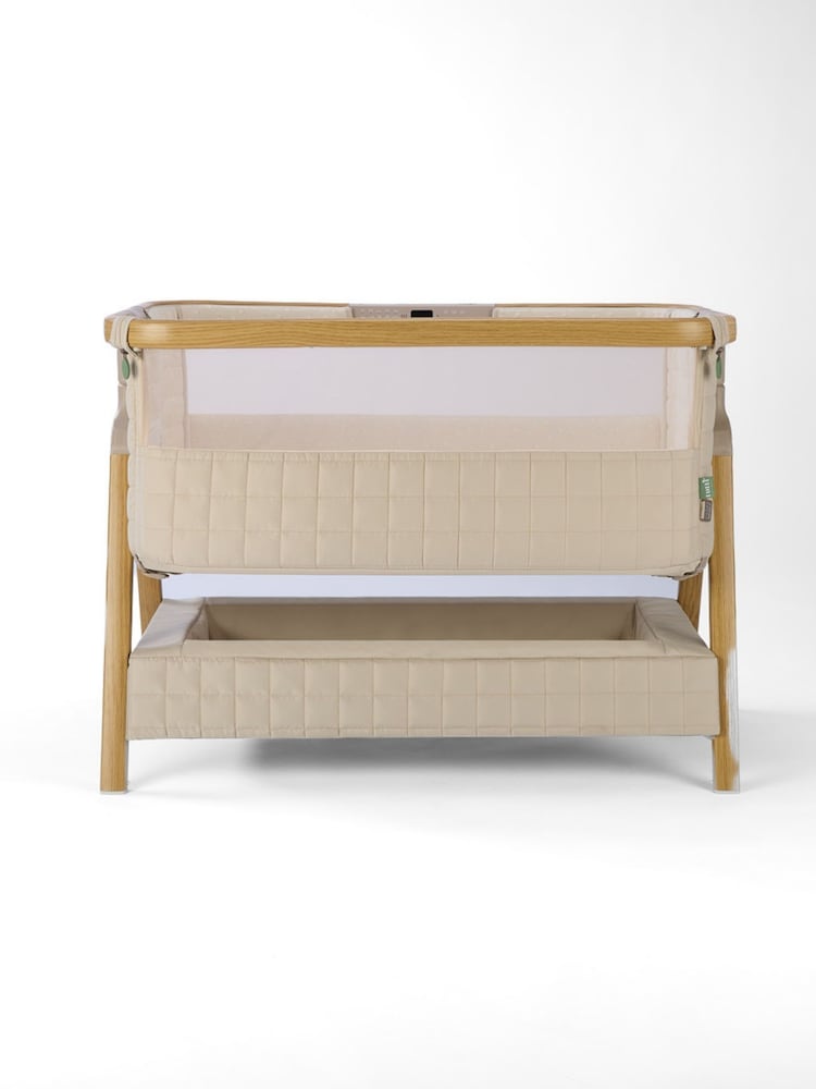 Tutti Bambini Toasted Oak Sand CoZee Sense Bedside Crib - Image 2 of 8