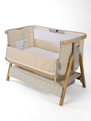 Tutti Bambini Toasted Oak Sand CoZee Sense Bedside Crib - Image 3 of 8