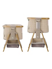 Tutti Bambini Toasted Oak Sand CoZee Sense Bedside Crib - Image 5 of 8