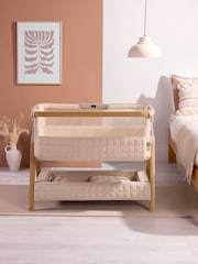 Tutti Bambini Toasted Oak Sand CoZee Sense Bedside Crib - Image 7 of 8