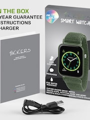 Tikkers Smart Series Green Velcro Strap Smart Watch - Image 5 of 5