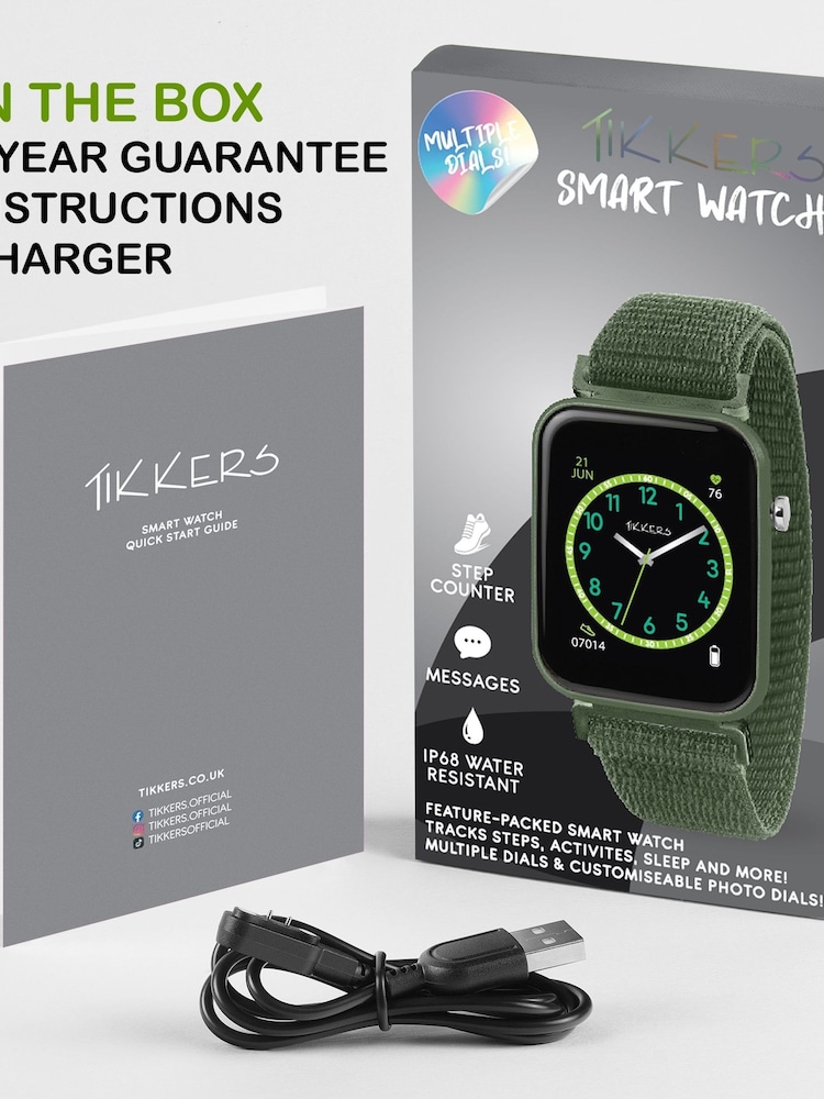 Tikkers Smart Series Green Velcro Strap Smart Watch - Image 5 of 5