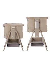 Tutti Bambini Soft Walnut Cocoa CoZee Sense Bedside Crib - Image 4 of 5