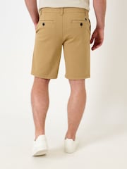 Saltwell Brown Stretch Cotton Canvas Shorts - Image 3 of 5