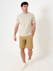 Saltwell Brown Stretch Cotton Canvas Shorts - Image 4 of 5
