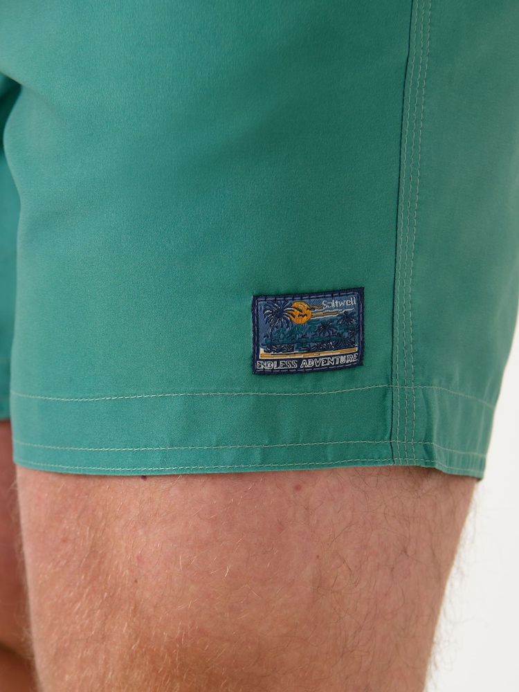 Saltwell Green Swim Shorts - Image 5 of 5