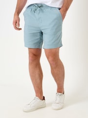 Saltwell Green Linen Blend Elasticated Rugby Shorts - Image 3 of 4
