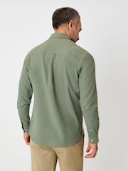 Зеленый - Saltwell Linen Rich Long Sleeve Shirt - Изображение 2 4