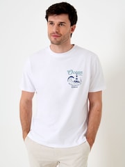 Saltwell White Ocean Vibes Print Cotton T-Shirt - Image 2 of 6