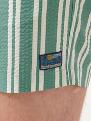 Saltwell Green Stripe Swim Shorts - Image 6 of 6