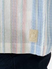 Saltwell Cream Textured Stripe Boxy Short Sleeve Shirt - Image 5 of 5
