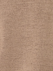 Threadbare Brown Knitted Yarn Button Up Polo Shirt - Image 5 of 5