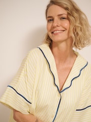 Their Nibs Gauze Oversize Ticking Stripe Pyjamas - 画像 3 / 4