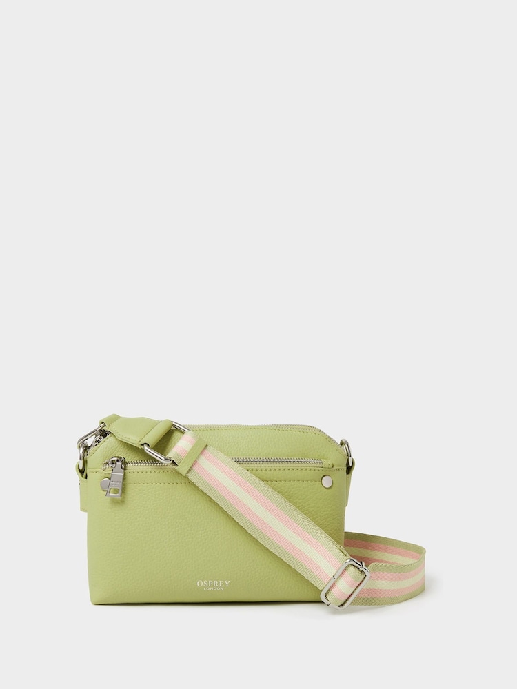 Osprey London Green The Stella Leather Cross-Body Bag - Image 1 of 5 Osprey London Green The Stella Leather Cross-Body Bag - Image 1 of 5