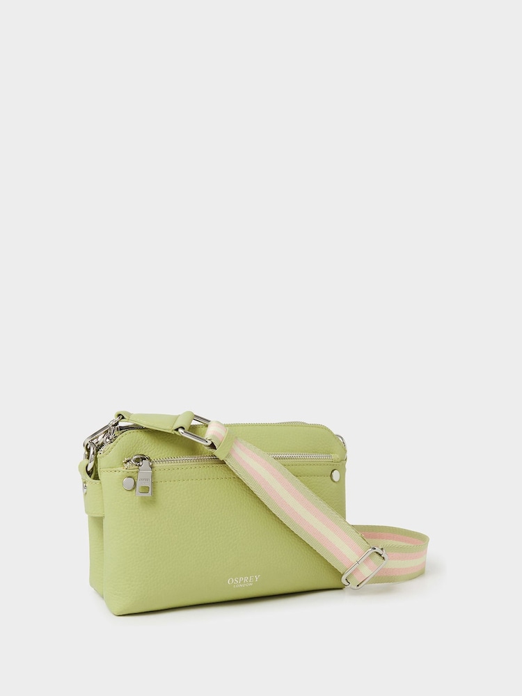 Osprey London Green The Stella Leather Cross-Body Bag - Image 2 of 5 Osprey London Green The Stella Leather Cross-Body Bag - Image 2 of 5