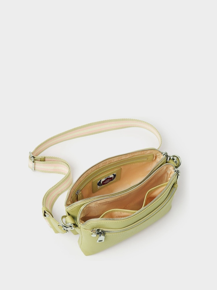 Osprey London Green The Stella Leather Cross-Body Bag - Image 5 of 5 Osprey London Green The Stella Leather Cross-Body Bag - Image 5 of 5
