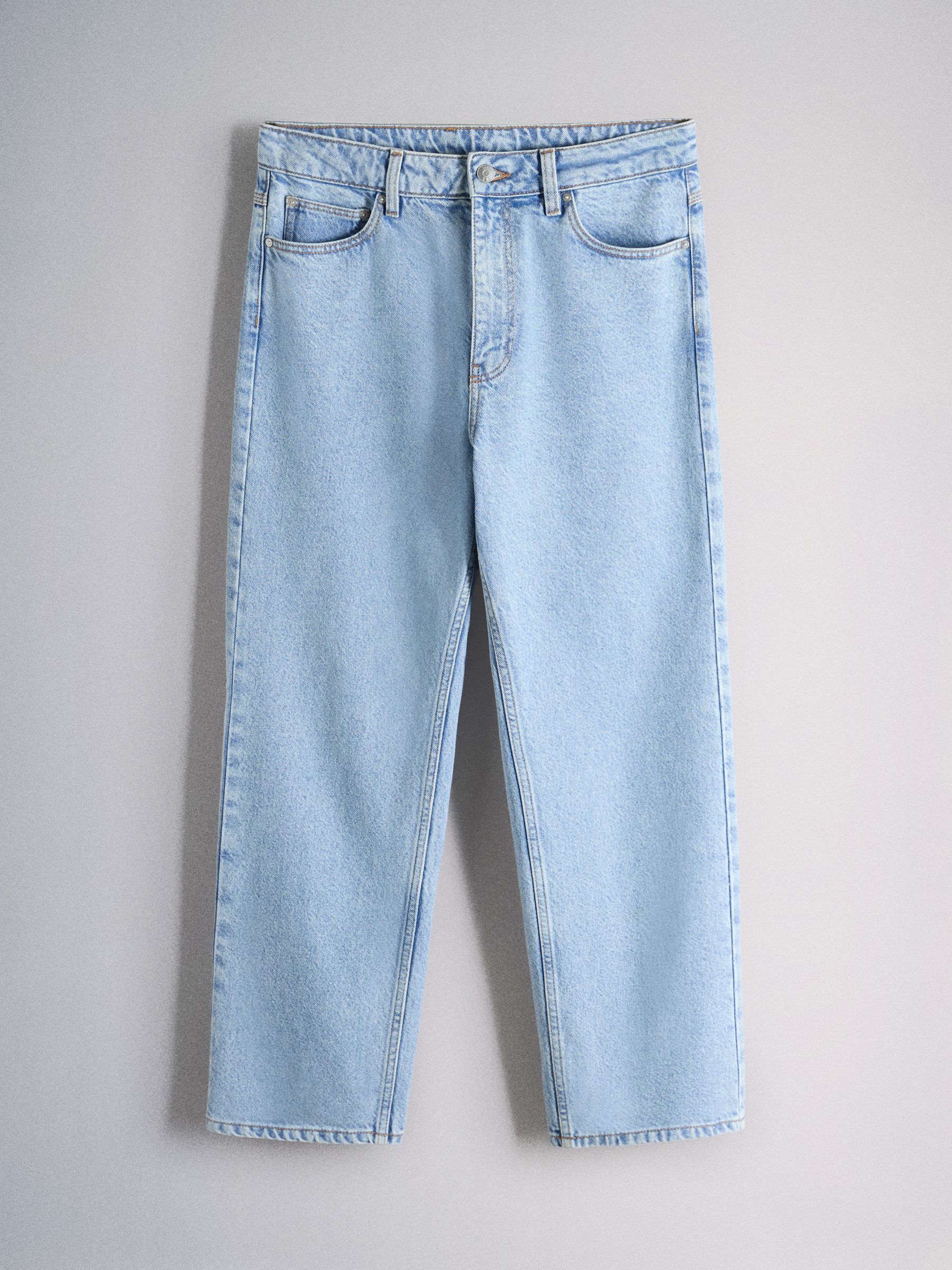 Buy The Set 90's Straight Leg Jeans Pale Blue Bleach from Next USA
