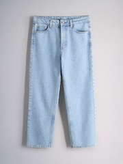The Set 90's Straight Leg Jeans Pale Blue Bleach - Image 7 of 9