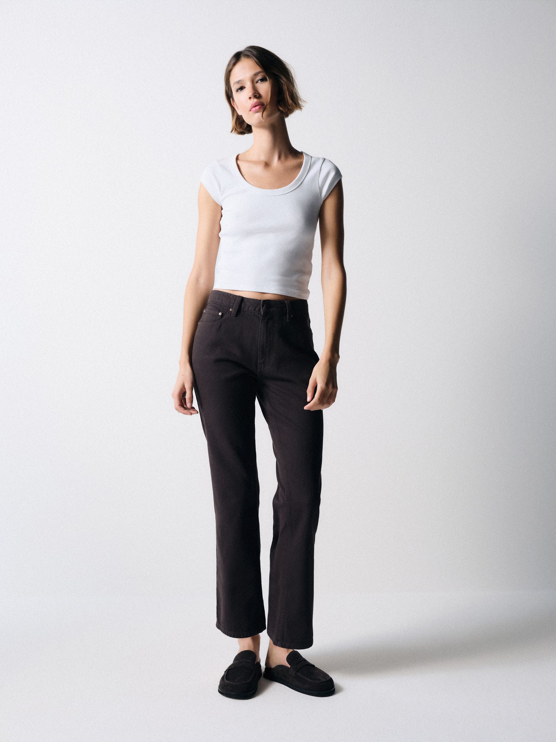 Buy The Set 90's Straight Leg Jeans Chocolate Brown from Next Ukraine